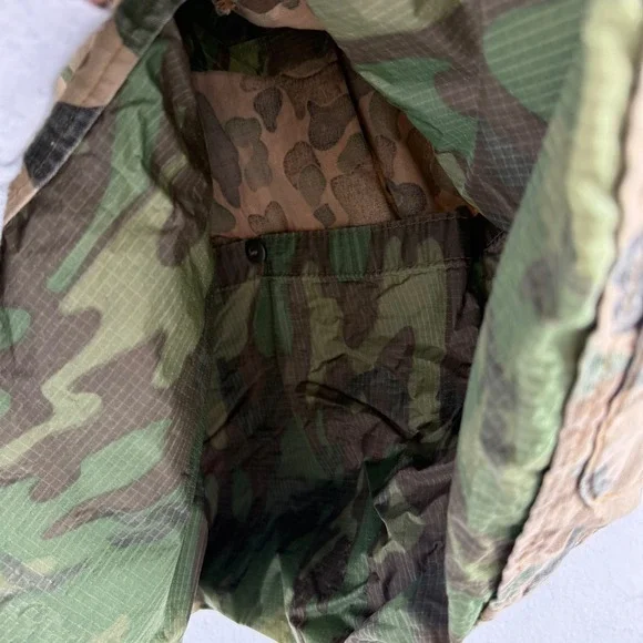 Vintage 70s SafTBak Duck Camo Hunting Jacket Men L Frog Skin Corduroy Field Coat - Picture 7 of 12